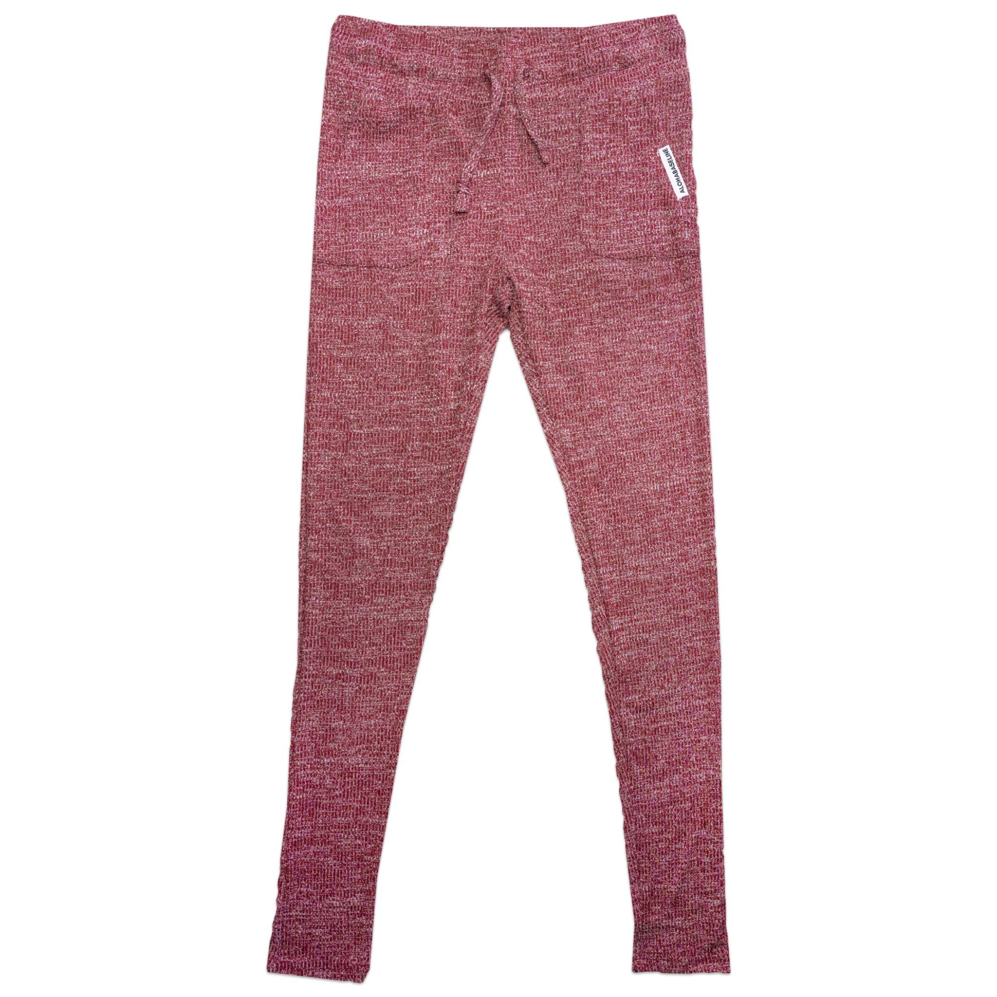 Super Soft Slim Fit Crop Track Suit in Burgundy