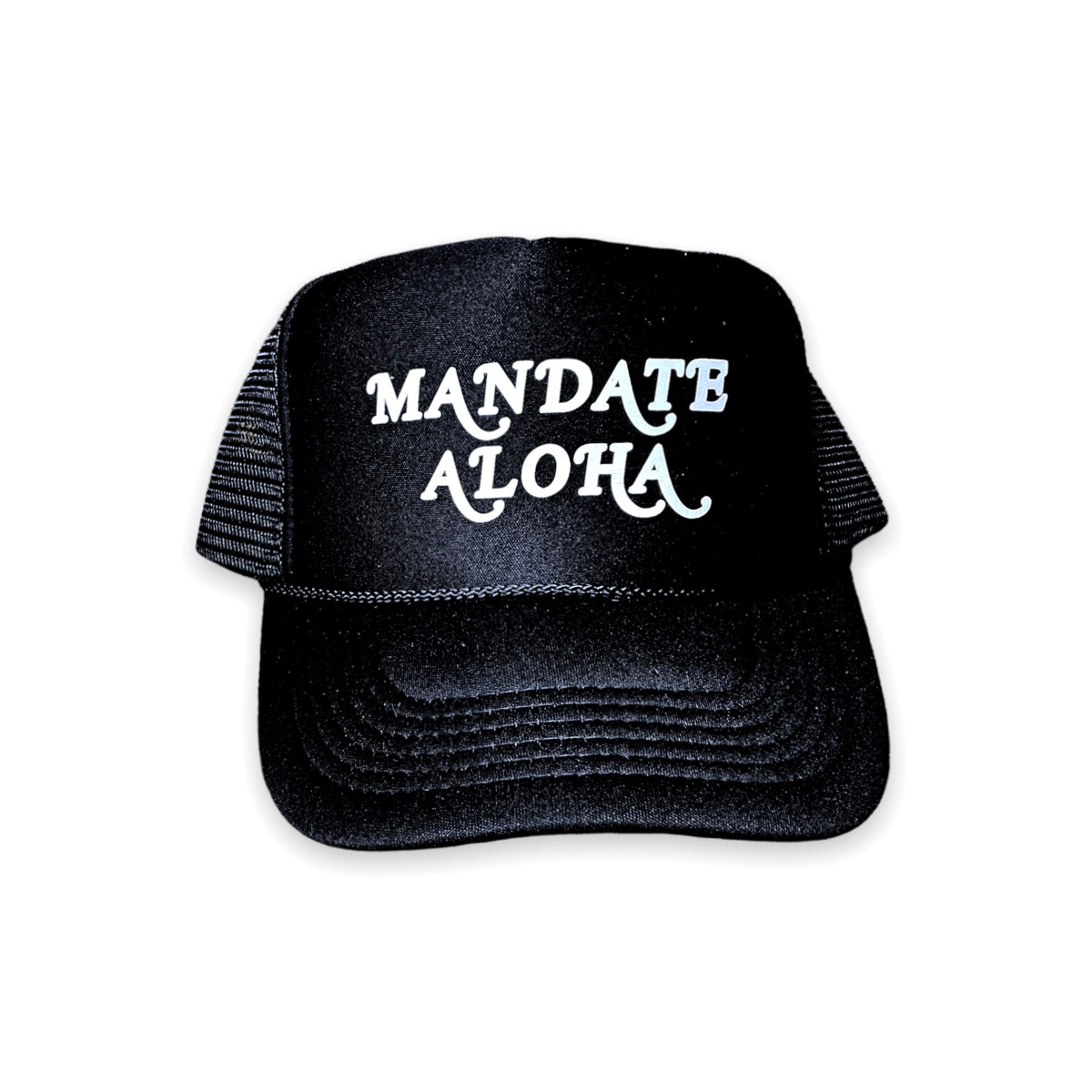 Mandate Aloha Black Trucker Hat