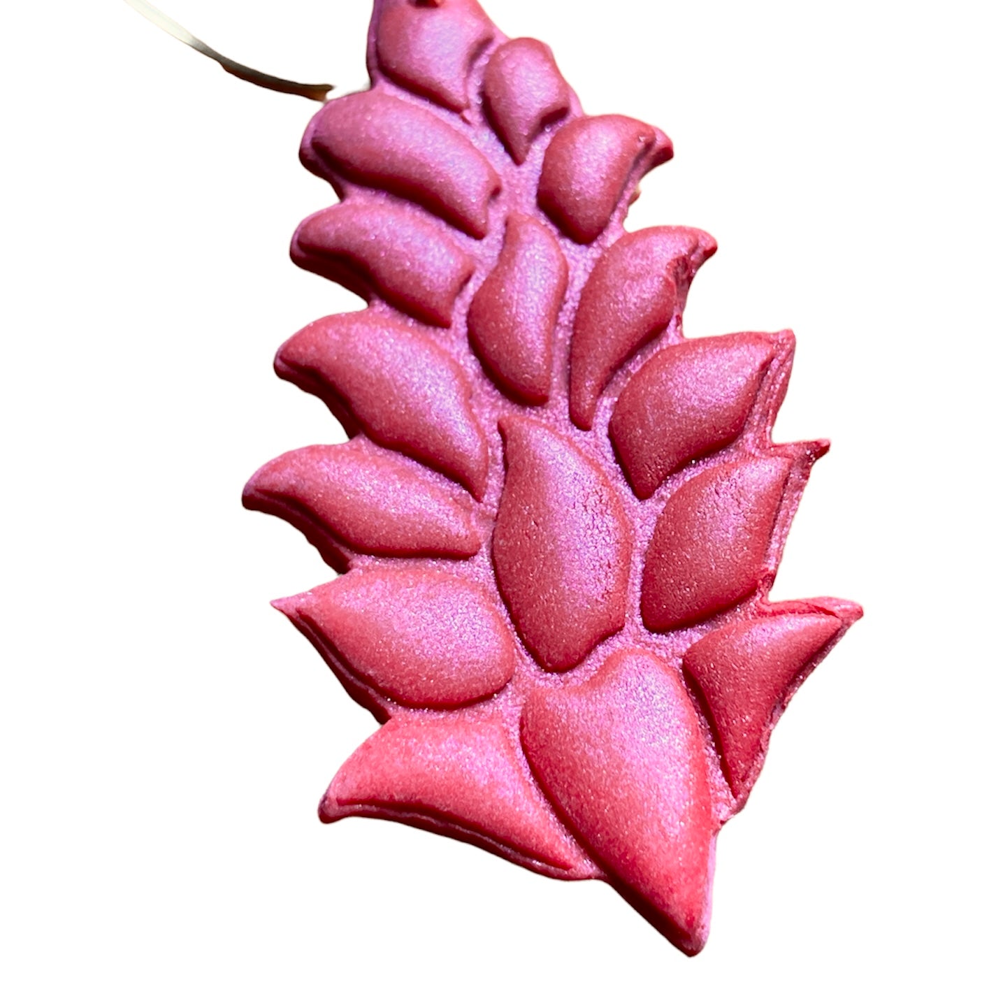 ʻAwapuhi ʻUlaʻUla Red Ginger Clay Earrings