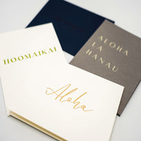 Set of 4 Kaleka Aloha - Blank Hawaiian Greeting Cards