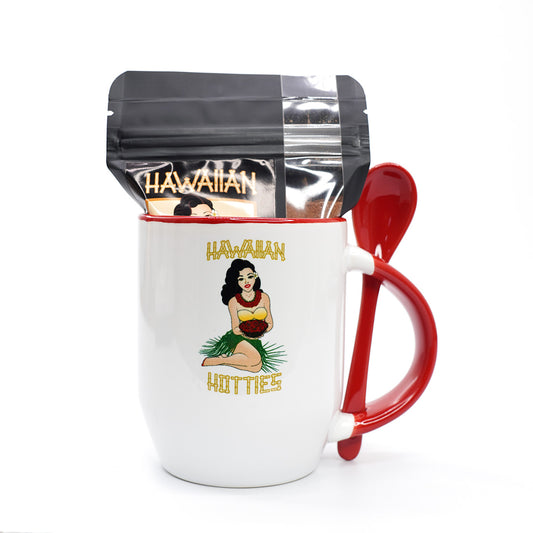Locally Grown Hawaiian Chili Pepper & Cacao Coffee Enhancer Mug Gift Set