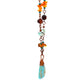 Copper Chain Necklace with Dominican Larimar, Turquoise, Agate, and Baltic Amber