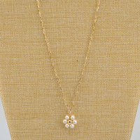 Freshwater Pearl Flower 14k Gold Filled 16" Necklace