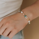 Eclectic Pearl, Gemstone, Glass 14k Gold Filled 7" Bracelet
