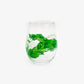 Hand-Painted Stemless Wine Glass Tumbler - Maile & Pīkake