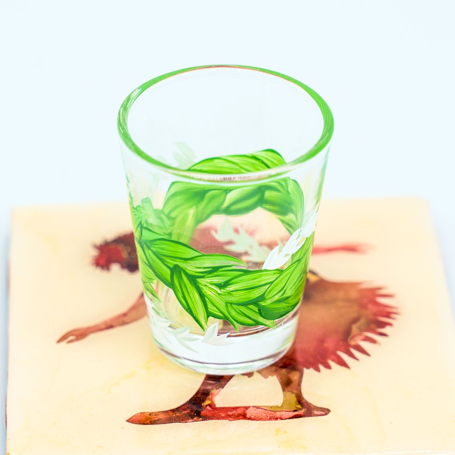 Hand-Painted Shot Glass - Maile & Pīkake