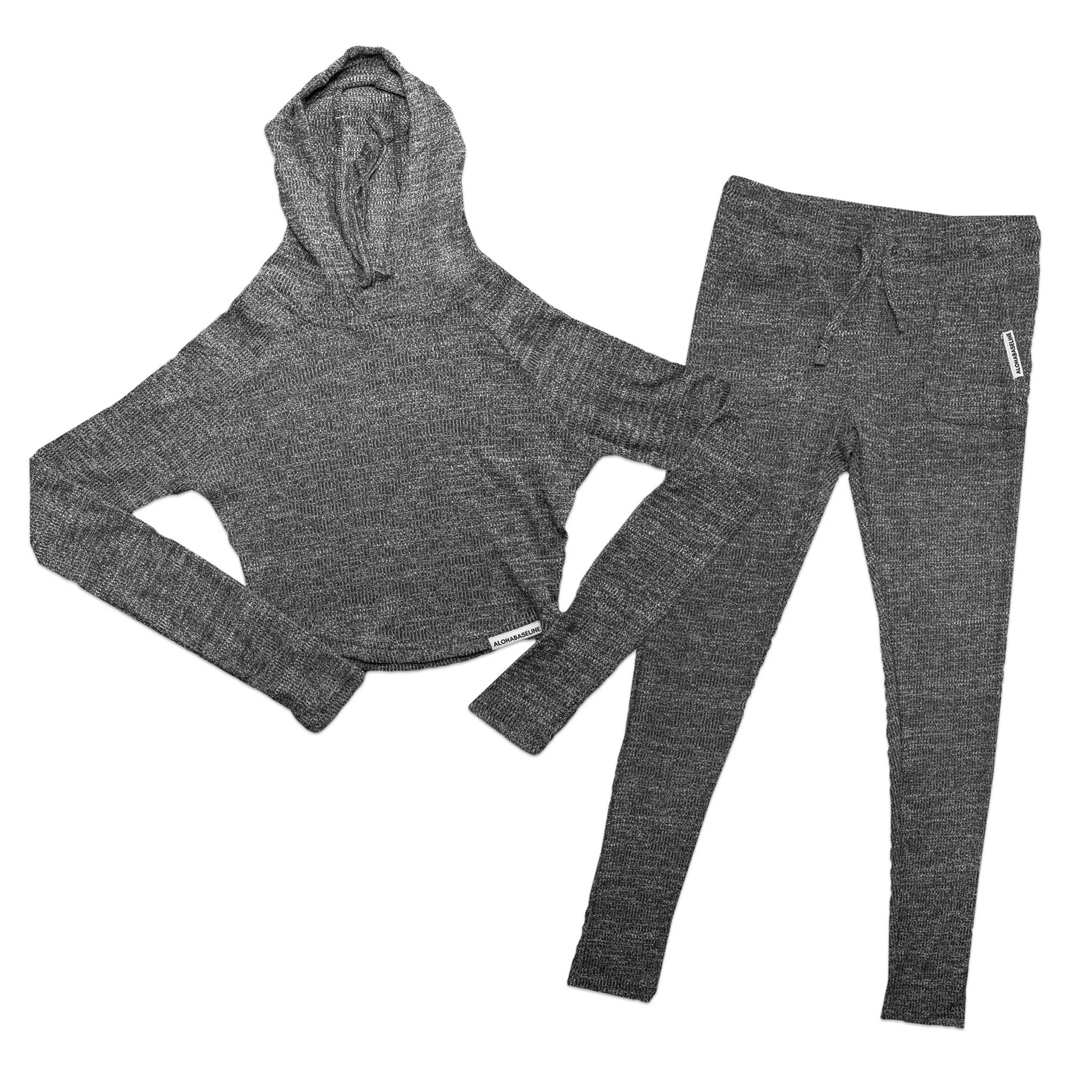 Super Soft Slim Fit Crop Track Suit in Gray