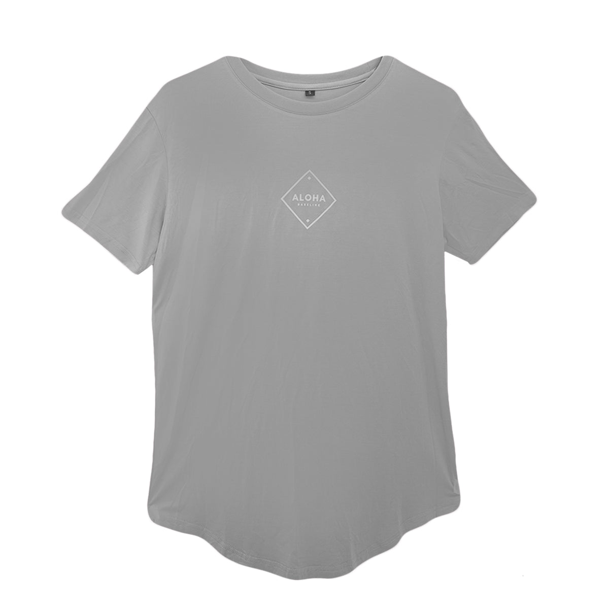 Aloha Baseline Diamond Soft & Stretchy Breathable Gray T-Shirt