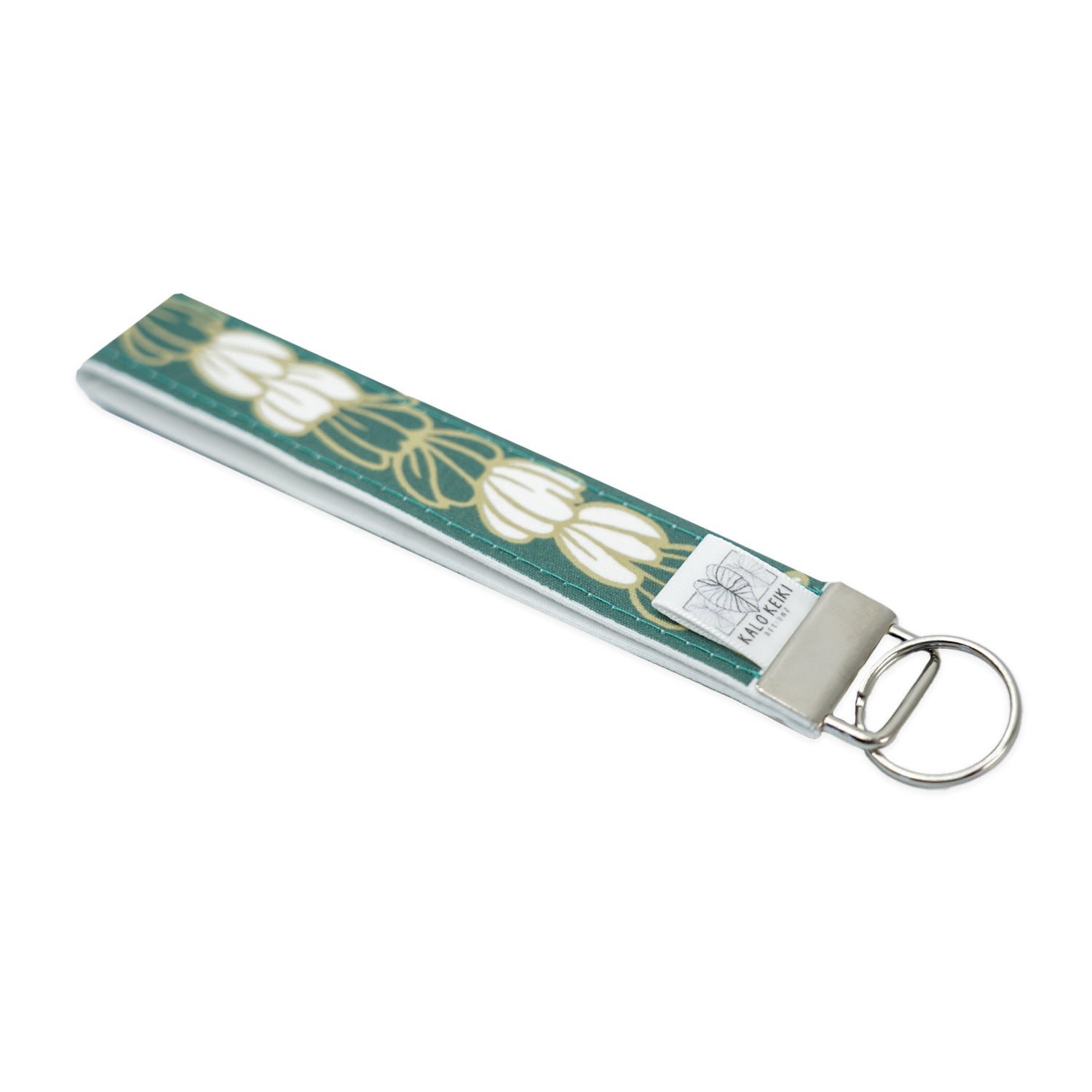 Heavy Duty Handstitched 6" Green Pīkake Print Keychain