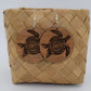 Koa Wood Apo Honu Earrings