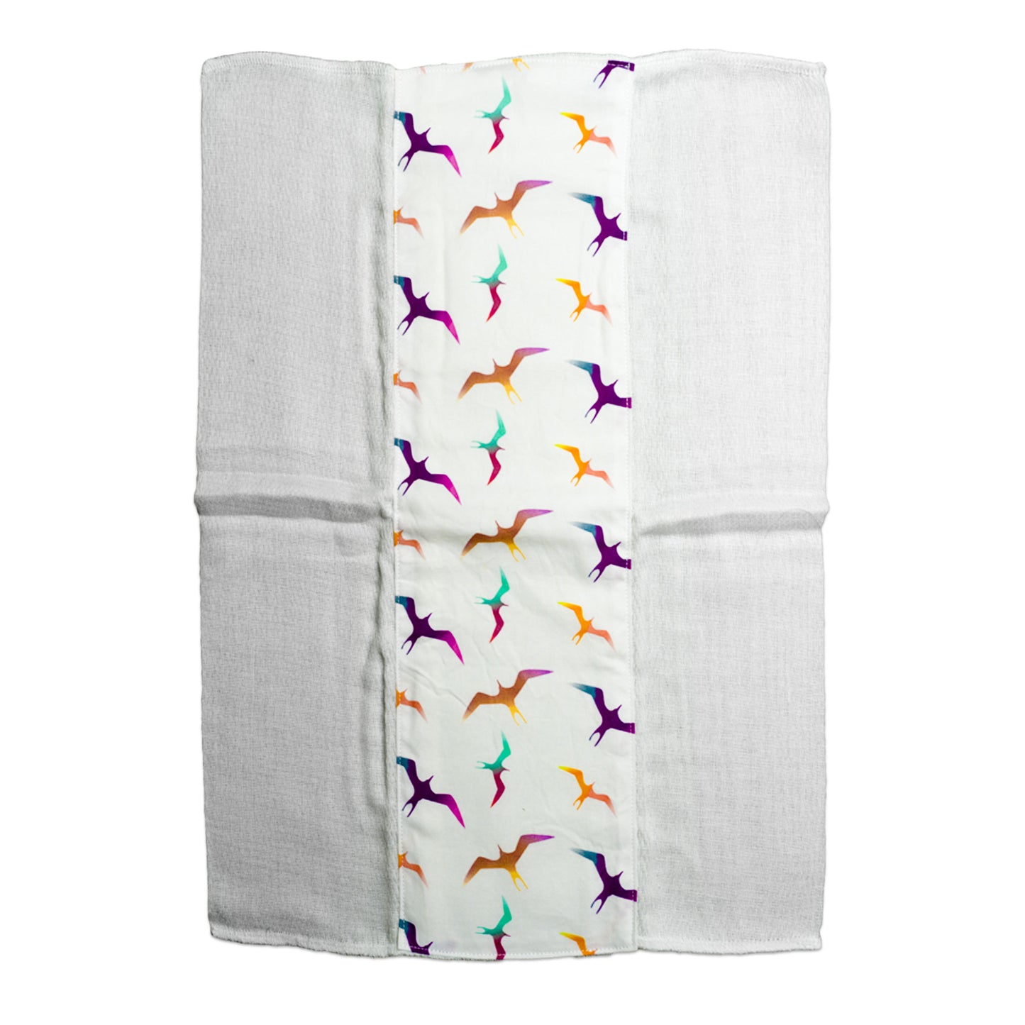 Handsewn Organic Cotton ʻIwa Bird Burp Cloth