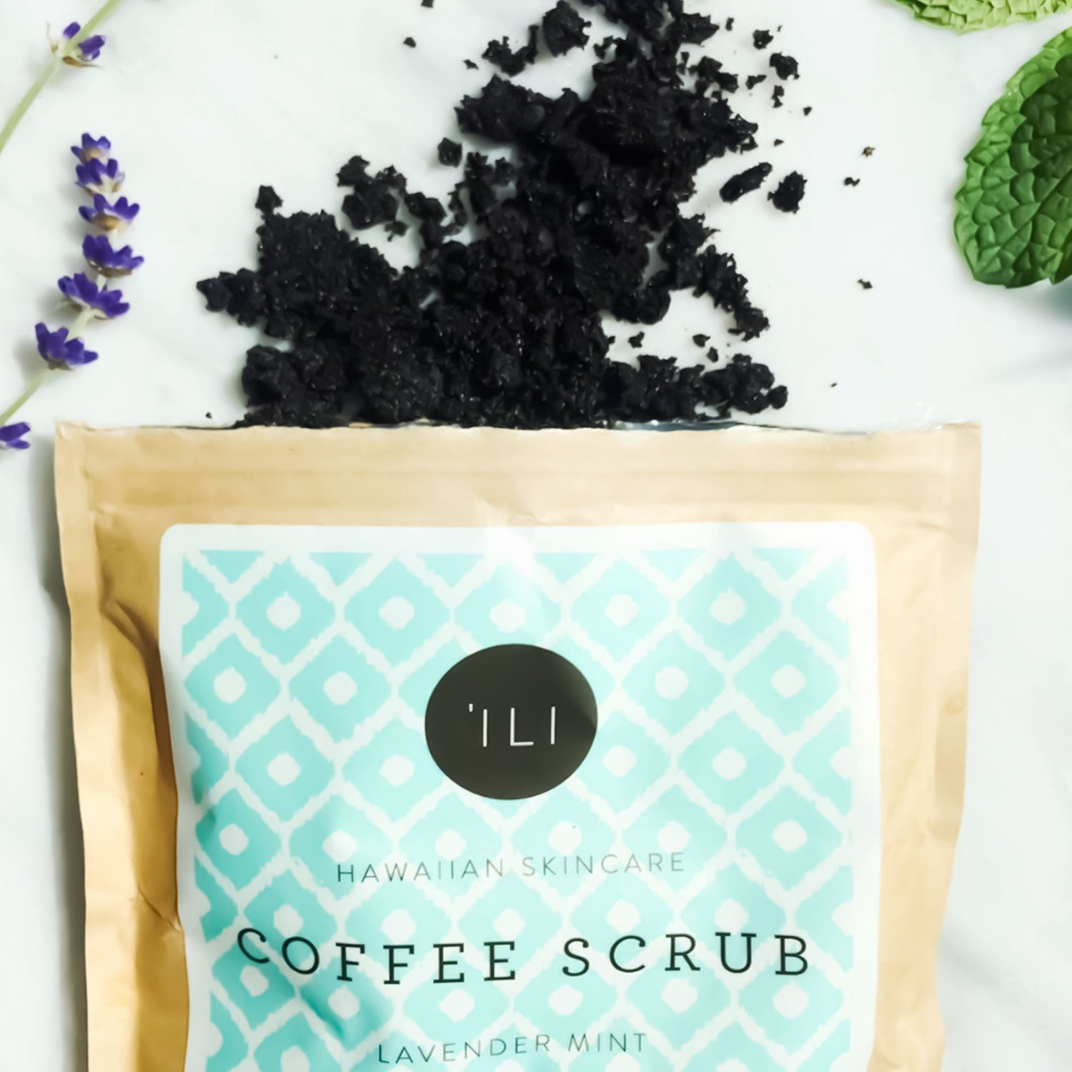 Hawaiian Skincare Coffee Scrub - Lavender + Mint 7oz