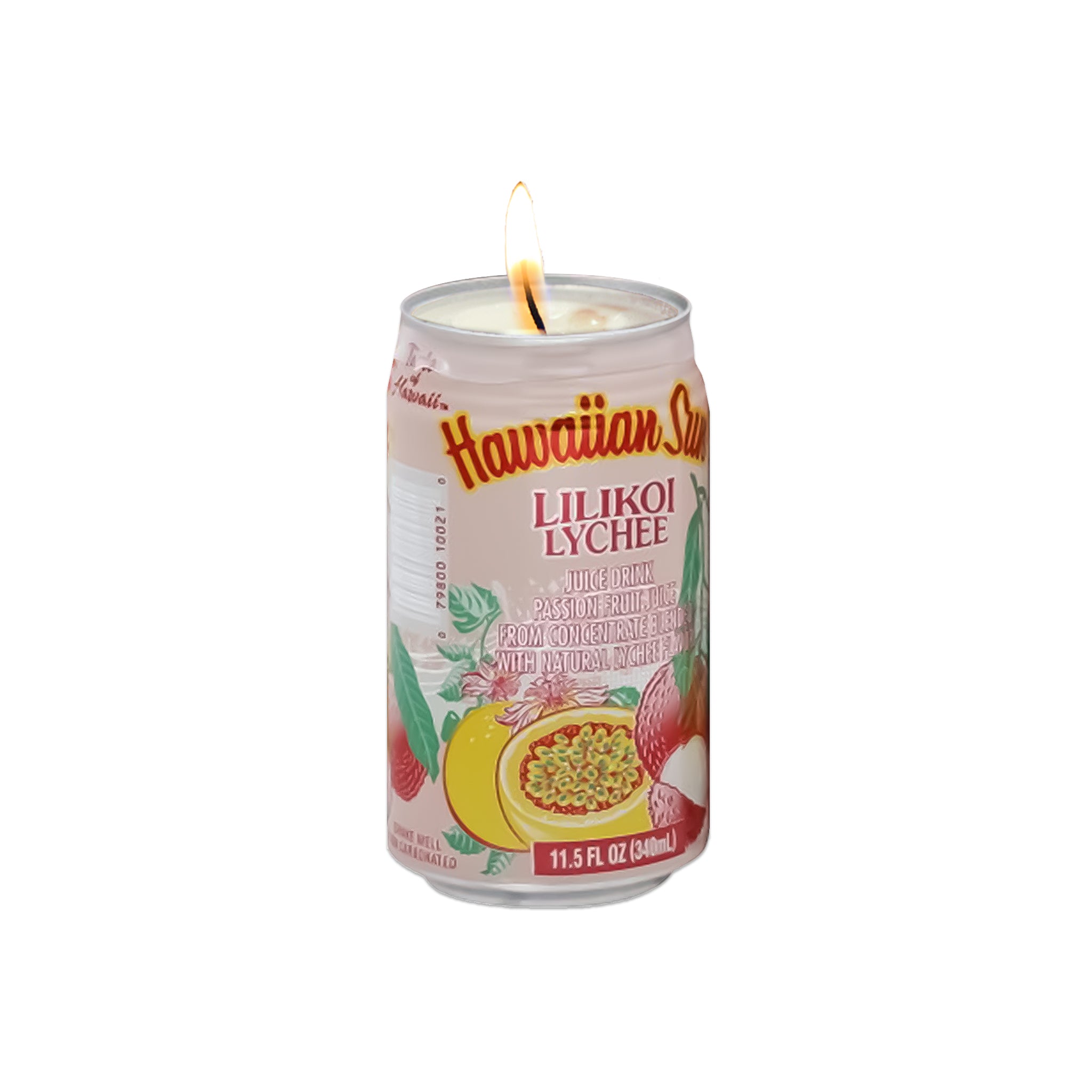 Juice Can Lilikoi Lychee Scent Coconut Soy Candle