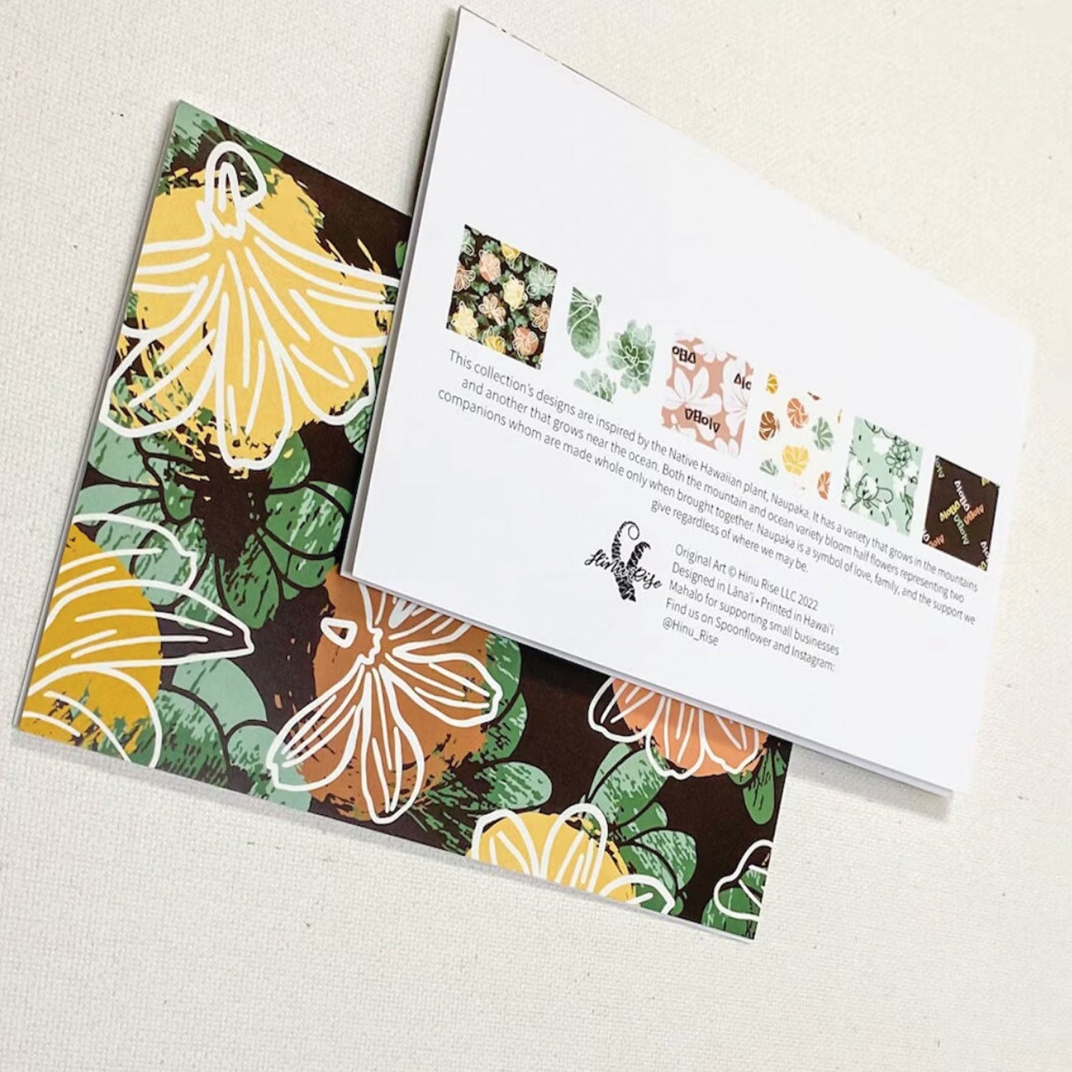 Hawaiian Greeting Cards 4"x6" 6 Pack - Naupaka Mahalo