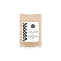 Hawaiian Skincare Salt Scrub - Mandarin + Activated Coconut Charcoal 3.5oz