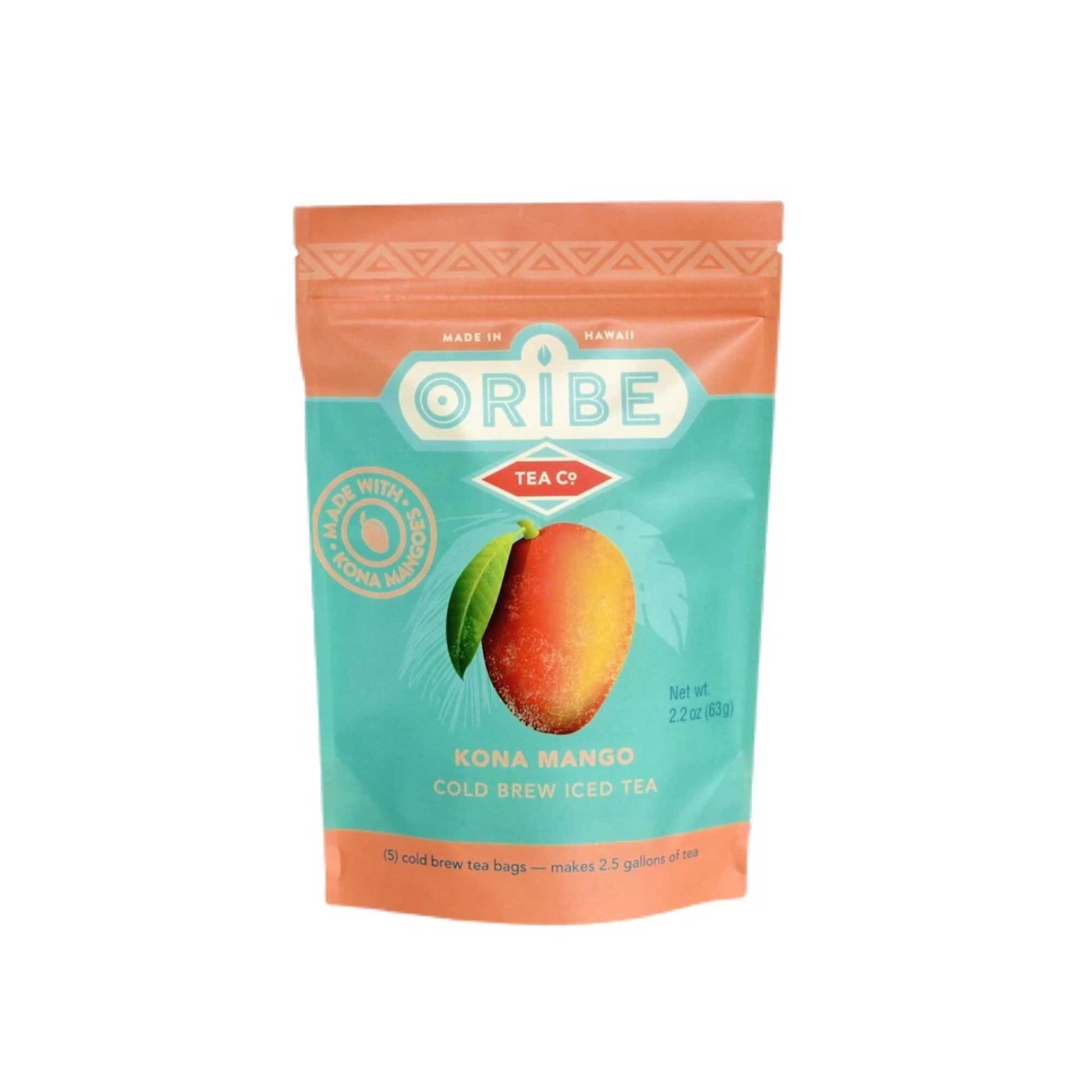 Organic Cold Brew Kona Mango Black Iced Tea Big Island of Hawaiʻi