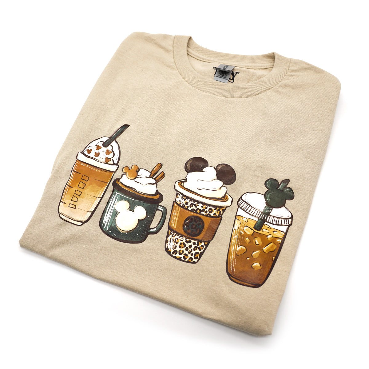 Mouse Ears & Coffee - Locally Pressed Dryblend T-Shirt