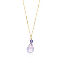 North Shore Purple Cone Shell Gold Filled Necklace