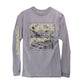 Pohoiki Monstera Print Cotton Longsleeve - Gray