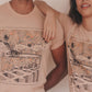 Pohoiki Monstera Print Cotton T-Shirt - Neutral