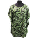 Tropical Leaf Print Poncho Mini Dress