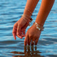 Drupe Shell Handmade Gold Bangle