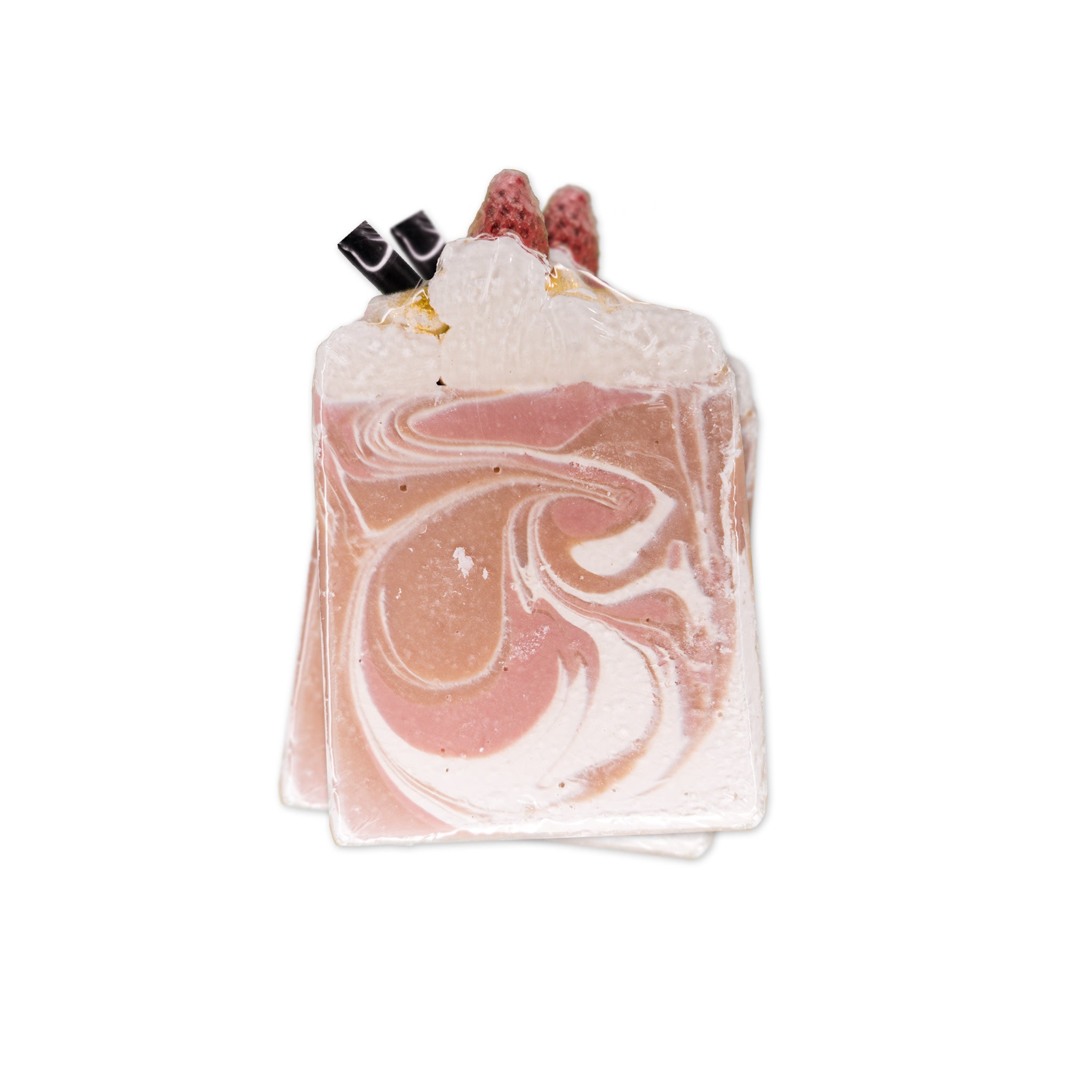Strawberry Scent Hand-Cut Soap Bar 4oz