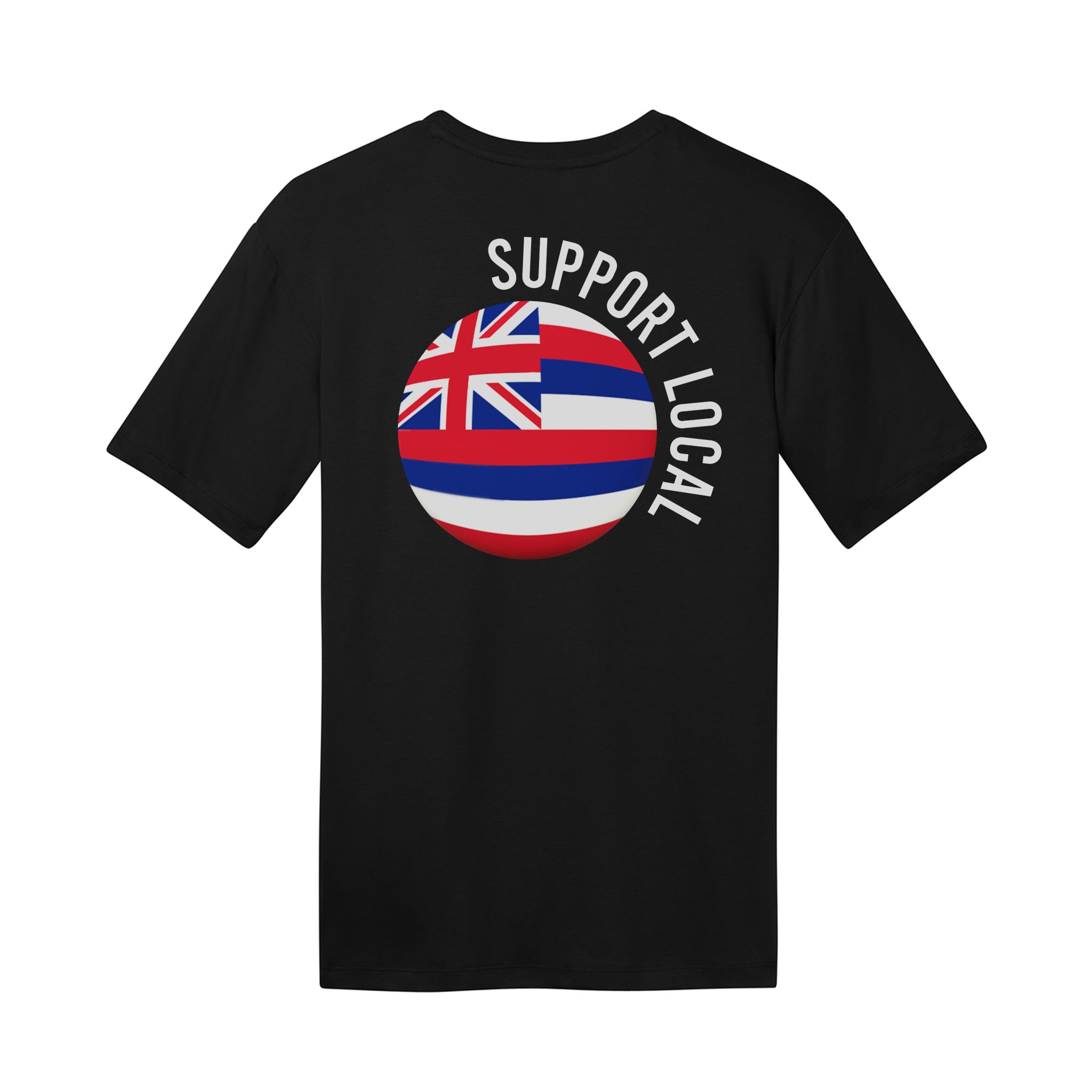 Support Local Hawaiiverse Combed Cotton T-Shirt - Black