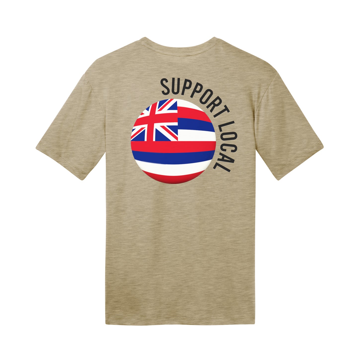 Support Local Combed Cotton T-Shirt - Latte