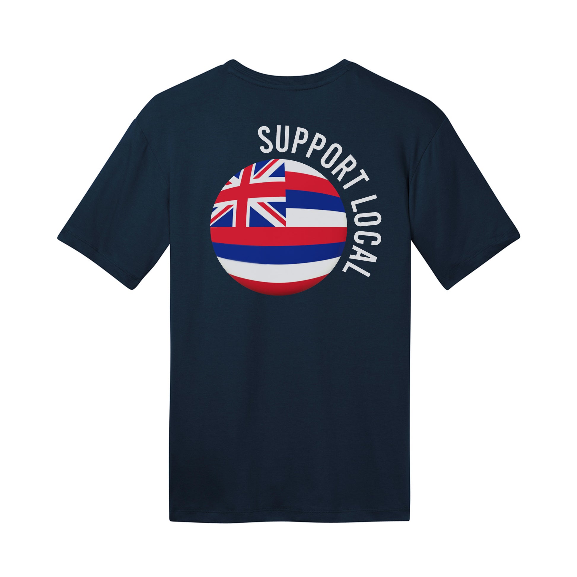 Support Local Combed Cotton T-Shirt - Navy