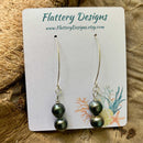 Double Tahitian Pearl Earrings