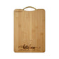 "The Kitchen" Engraved Solid Bamboo Cutting Board