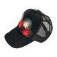 Kūlia Summer Vibes Handmade Trucker Hat - Red & Gold