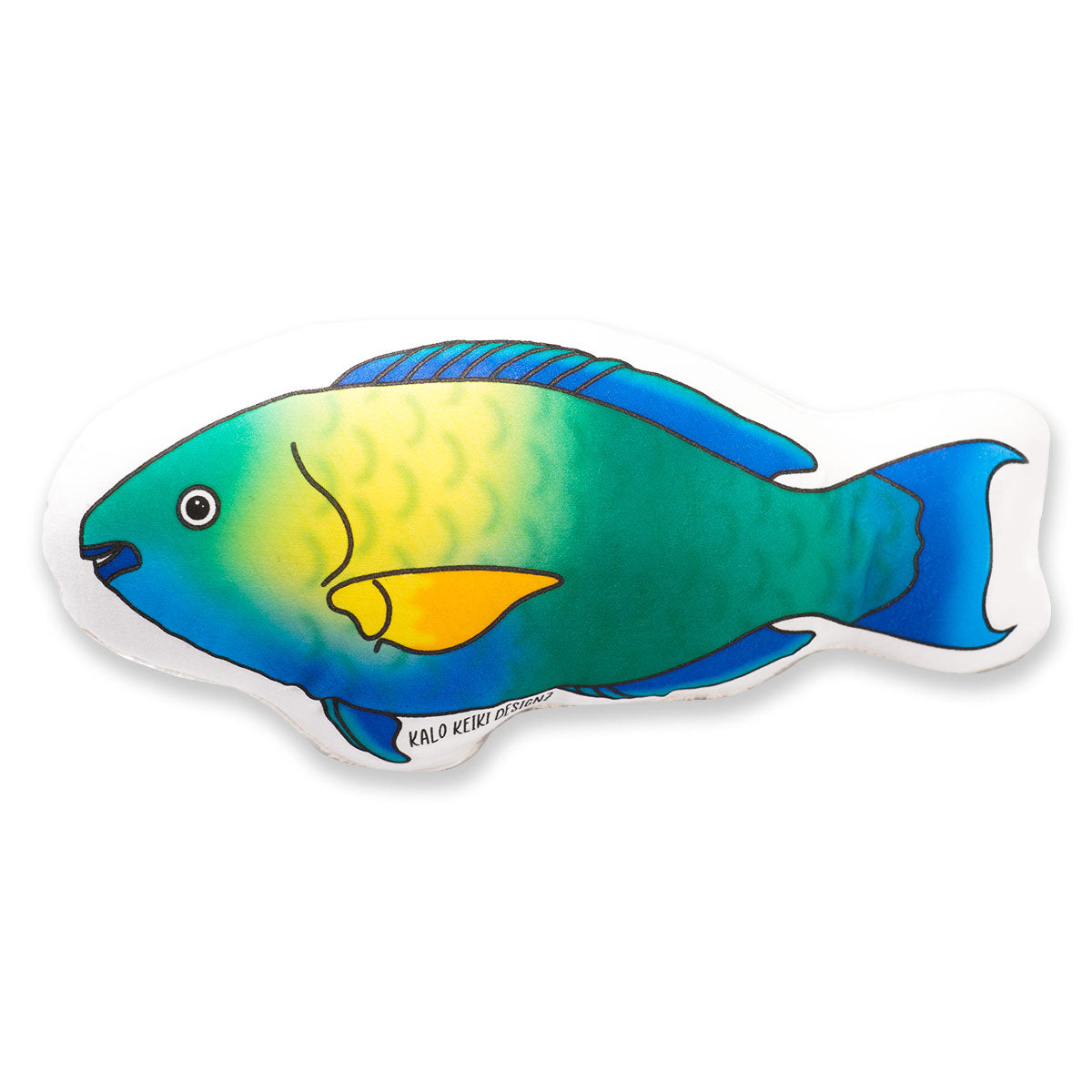 Hawaiian Ocean Life 12" Handmade Plushie - Uhu Parrotfish