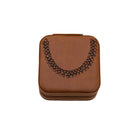Faux Leather Zippered Travel Jewelry Box - Puakenikeni Lei